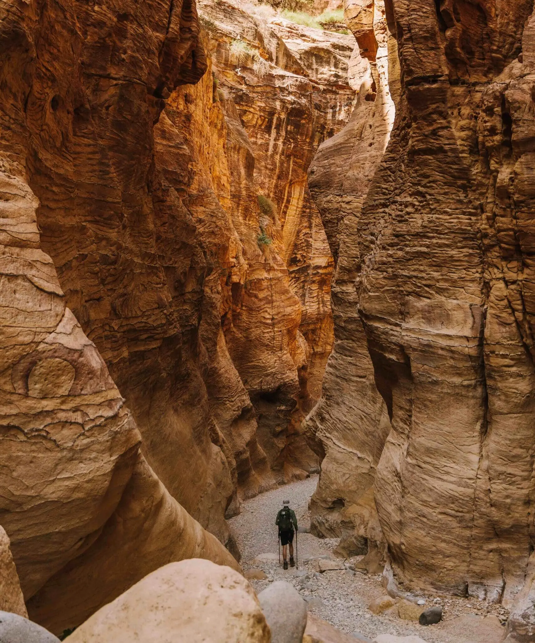 canyon randonneur jordanie