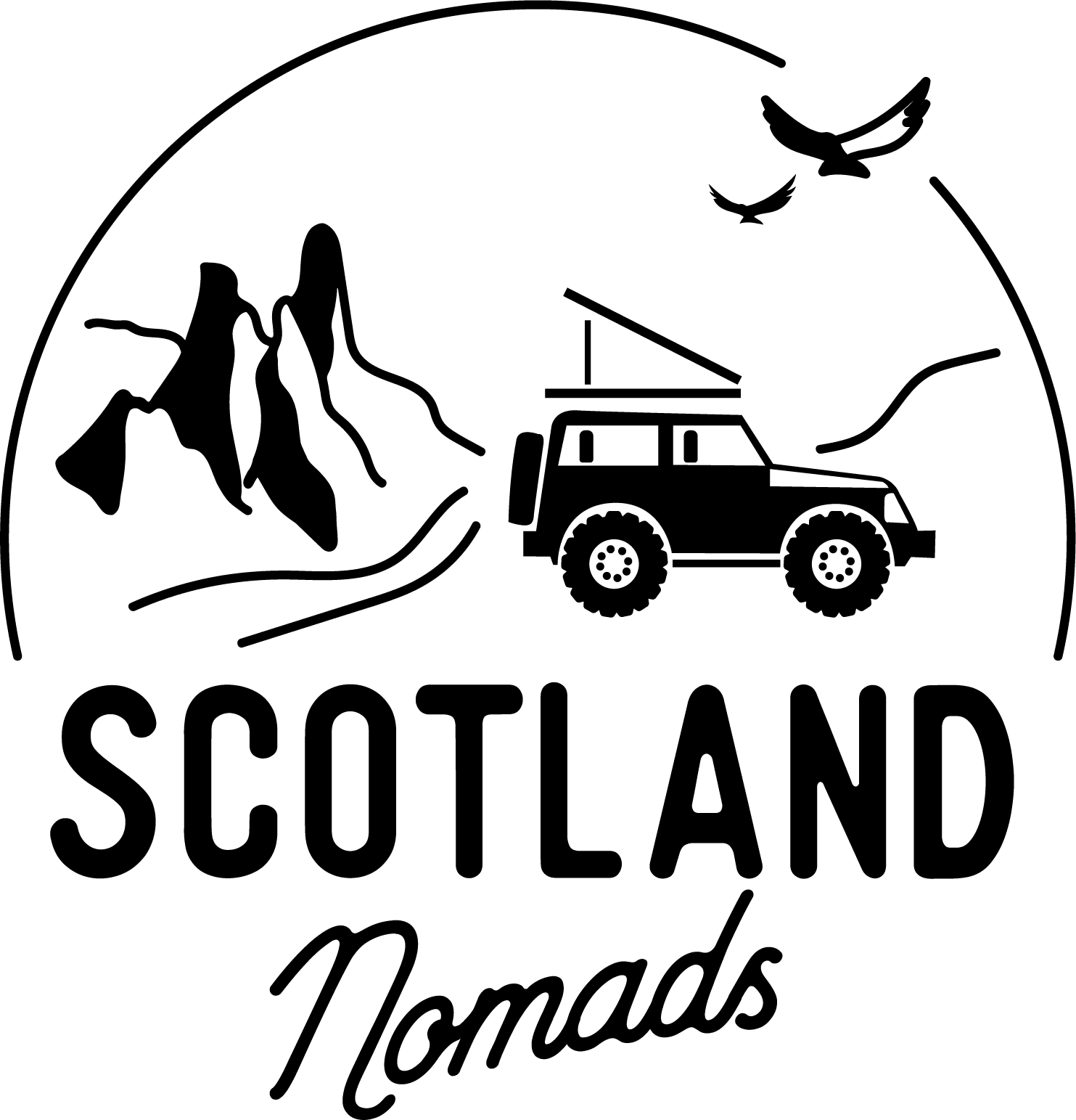 logo scotland nomads reis in schotland