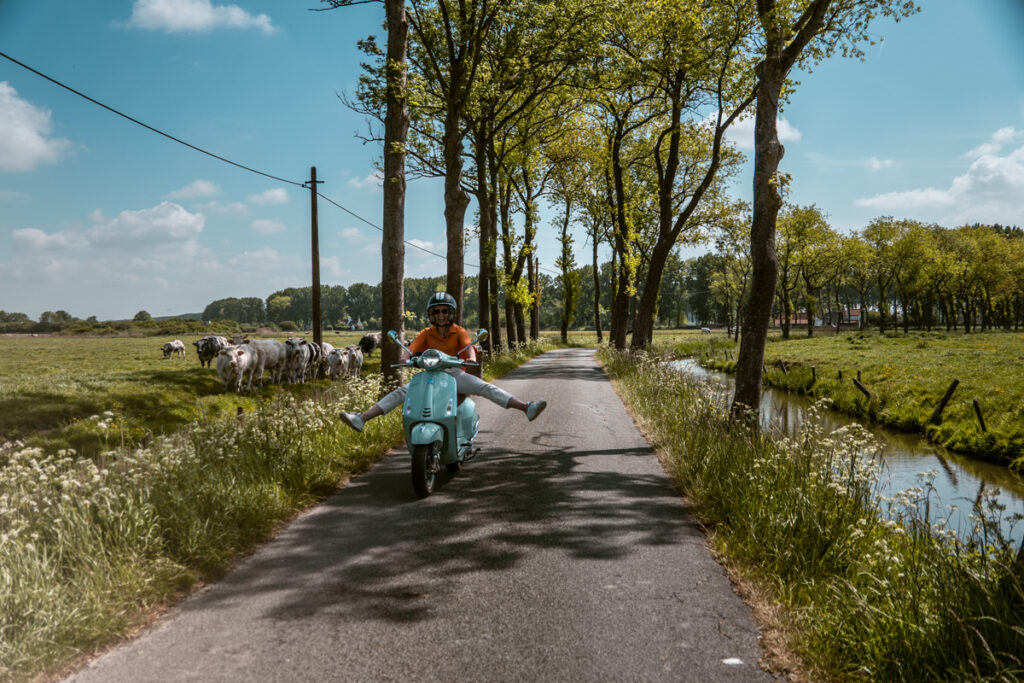 avontuurlijke reizen belgië vespa brugge