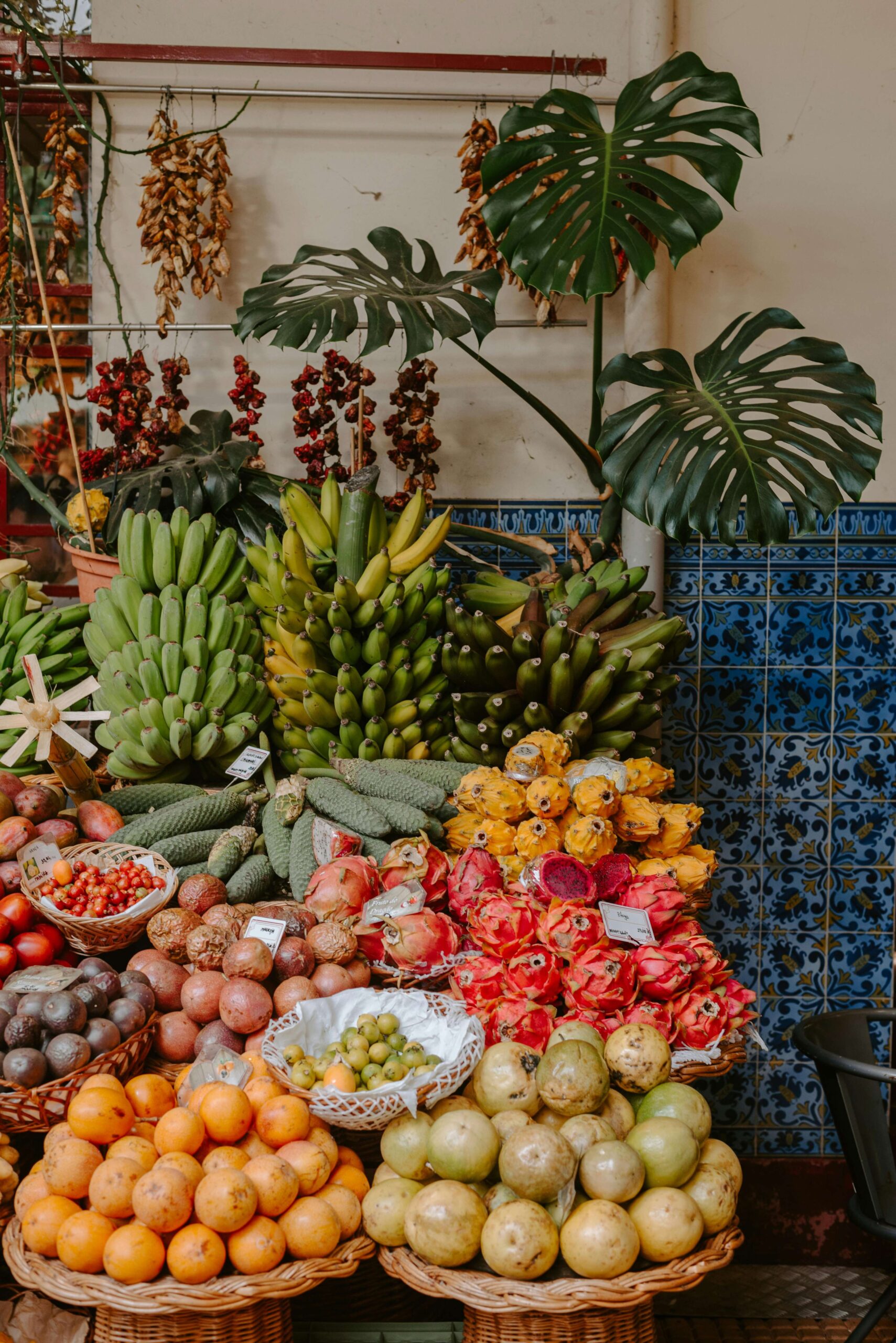 fruits tropicaux Madère Portugal