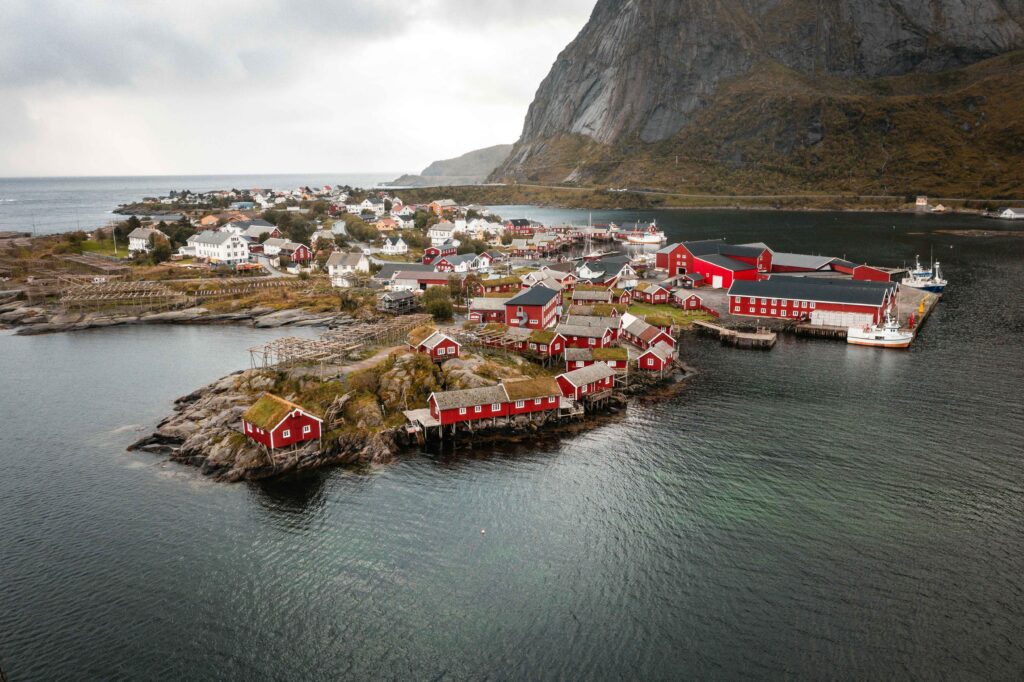 îles Lofoten village de pêcheurs